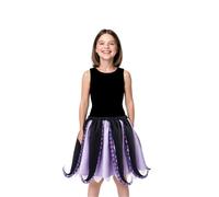 Disfraz de pulpo para niños, disfraz de bruja marina de calamar morado y negro, disfraz de bruja de mar para niñas, falda tutú de tentáculo, disfraz de Halloween, disfraz de fiesta de cosplay
