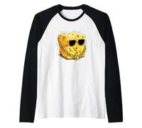 Disfraz de Queso Rico para niños y niñas Camiseta Manga Raglan