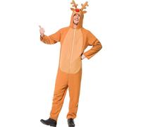 Disfraz De Reno De Smiffy's Rudolph Nariz Roja Navidad Halloween 26951