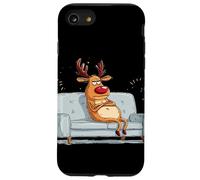 Disfraz de Reno gruñón con sofá para fanáticos Perezosos de Navidad Carcasa para iPhone SE (2020) / 7/8