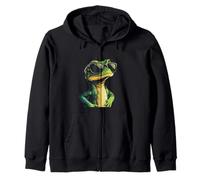 Disfraz de reptil lagarto con gafas de sol geniales Sudadera con Capucha