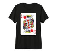 Disfraz de Rey de Corazones para Halloween Camiseta Premium