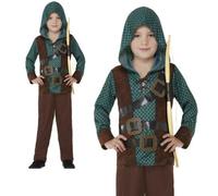 Disfraz De Robin Hood Medieval Para Niños Forest Archer Deluxe
