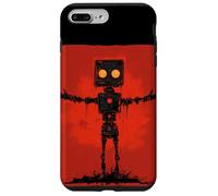 Disfraz de robot creyente rojo para Jesús y amantes religiosos Carcasa para iPhone 7 Plus/8 Plus