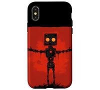 Disfraz de robot creyente rojo para Jesús y amantes religiosos Carcasa para iPhone X/XS