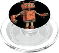 Disfraz de robot de Jesucristo para robots creyentes PopSockets PopGrip para MagSafe