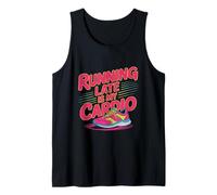 Disfraz de Running con Cita para Correr, Correr Tarde es mi Ejercicio Cardiovascular Camiseta sin Mangas