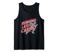 Disfraz de Running con Cita para Correr, Correr Tarde es mi Ejercicio Cardiovascular Camiseta sin Mangas