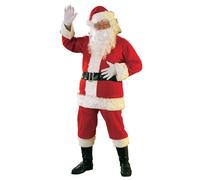 Disfraz De Santa Deluxe De Franela Para Adultos Talla X-Large