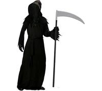 Disfraz de Scream para Niños, Ghostface Niño Disfraz con Máscara de Ghostface y Cuchillo Sangriento Guantes, Disfraces de Terror, Disfraces Niños para Halloween, Scream de Carnaval (L:10-12 años)