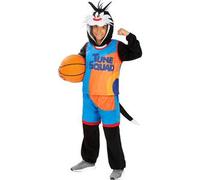 Funidelia | Disfraz de Silvestre Space Jam - Looney Tunes para niño Dibujos Animados - Disfraces para niños, accesorios para Fiestas, Carnaval y Halloween - Talla 5-6 años - Negro