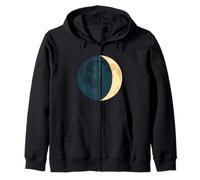 Disfraz de símbolo de luna creciente encerada Sudadera con Capucha