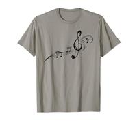 Disfraz de símbolo musical para músicos Clave con notas Camiseta