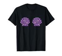 Disfraz de sirena con diseño de concha de mar para Halloween Camiseta