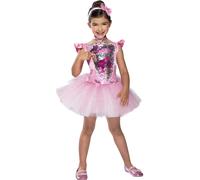 Rubies Disfraz Barbie Ballerina para niñas, Vestido con tutu, chocker y diadema, Oficial Mattel Barbie para carnaval, navidad, halloween y cumpleaños