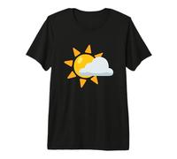 Disfraz de Sol detrás de una pequeña Nube Camiseta Premium