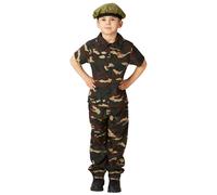 Disfraz De Soldado Infantil Ejército Militar Commando Para Niños