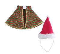 Disfraz de sombrero de Papá Noel para gatos, perro, capa de moda, gorro de Papá Noel, celebración de Navidad, disfraz de mascota, disfraz de festival, ropa de Navidad para mascotas