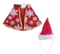 Disfraz de sombrero de Papá Noel para gatos, perro, capa de moda, gorro de Papá Noel, celebración de Navidad, disfraz para mascotas, disfraz de festival, ropa para mascotas