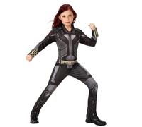 Disfraz de superhéroe oficial de Marvel de la Viuda Negra de Rubies para niños S
