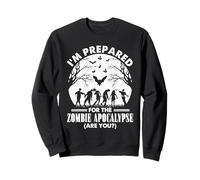 Disfraz de Supervivencia de Halloween de apocalipsis Zombi Preparado Sudadera