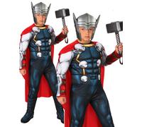 Disfraz De Thor Deluxe Para Niños Licenciado De Marvel Thor Edad 3-10