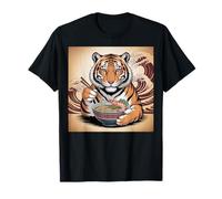 Disfraz de Tigre Ramen japonés Kawaii Anime Tiger para Adulto Camiseta