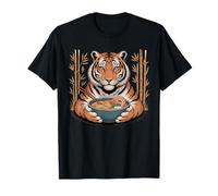 Disfraz de Tigre Ramen japonés Kawaii Anime Tiger para Adulto Camiseta