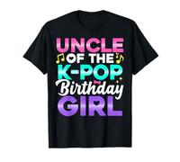 Disfraz de tío del cumpleaños Anime K Pop Girl Uncle Camiseta