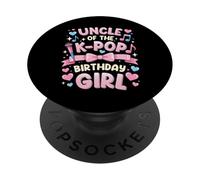 Disfraz de tío del cumpleaños Anime K Pop Girl Uncle PopSockets PopGrip Adhesivo