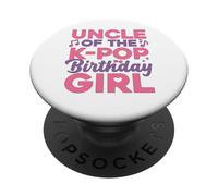 Disfraz de tío del cumpleaños Anime K Pop Girl Uncle PopSockets PopGrip Adhesivo