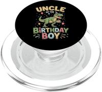 Disfraz de tío del cumpleaños de Dinosaurio Retro tío PopSockets PopGrip para MagSafe