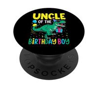 Disfraz de tío del tío de la Fiesta de cumpleaños Dinosaur Squad Uncle PopSockets PopGrip Adhesivo