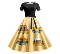 Disfraz de tirolesa para mujer, vestido de tirolesa mediano, retro, vestido tradicional tirolés, juego completo para mujer, vestido largo festivo, vestido tirolés, tallas grandes, delantal tirolesa