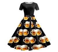 Disfraz de tirolesa para mujer, vestido de tirolesa mediano, retro, vestido tradicional tirolés, juego completo para mujer, vestido largo festivo, vestido tirolés, tallas grandes, delantal tirolesa