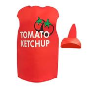 Disfraz De Tomate Disfraz de Botella de Salsa Creativo y Cómodo para