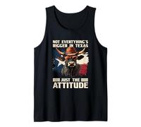 Disfraz de toro de Texas más grande con actitud y gafas de sol Camiseta sin Mangas