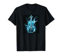 Disfraz de trueno genial con violín para hombre y mujer Camiseta