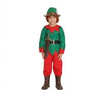 Disfraz de túnica de cuento de hadas verde para niños, incluye peluca de jengibre, espada de juguete y sombrero de estilo bávaro, disfraz de aventura de libro de cuentos para niños, para Halloween