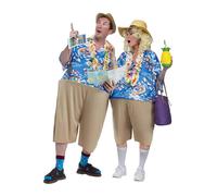 Fun World Tacky Tourist Disfraces de tamaño Adulto, Multicolor, Delete Unisex