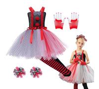 Disfraz de tutú - Lindo Disfraz de de Halloween | Calcetines, Guantes, Flores de Cabeza Incluidas, Traje de , Cosplay para niños de 2 a 12 años, niños, Halloween, Carnaval, Fiesta