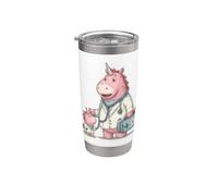 Disfraz de unicornio con bolsa de medicina Cool Doc Vaso térmico de acero inoxidable de doble pared