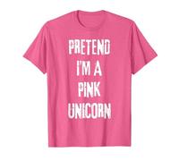 Disfraz de Unicornio Rosa de último Minuto para Fiesta de Disfraces de Halloween Camiseta