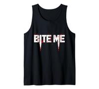 Disfraz de Vampiro Bite Me Last Minute Easy Halloween Camiseta sin Mangas
