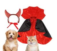 Disfraz De Vampiro para Gato Disfraz Halloween Cosplay con Diadema De