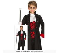 Disfraz De Vampiro Para Niños Dracula Halloween Fiestas Guirca, Tallas 3-12
