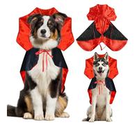 Disfraz de vampiro para perro de Halloween, disfraces de Halloween para perros grandes, disfraz de capa de diablo de Halloween, disfraces divertidos para perros grandes, fiesta de Halloween y