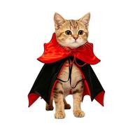 Disfraz de vampiro para perros, capa ligera aterradora con correas | Disfraz de Halloween para mascotas, fiesta de maquillaje, escenario, espectáculo, fiesta, festival, vacaciones, jardín
