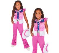 Disfraz De Vaquera Barbie Licenciado Oficial Para Niñas Rosa