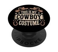 Disfraz de Vaquera de This Is My Cowboy, Western Country Rodeo PopSockets PopGrip Adhesivo